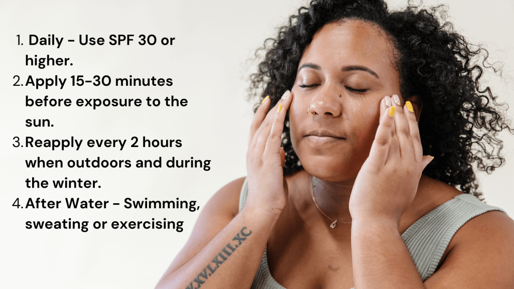 how to apply your sunscreen guide
